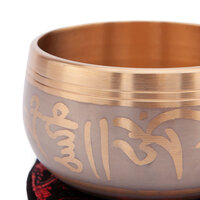 YOGA Gegraveerde Meditatie Klankschaal / Engraved Singing Bowl 