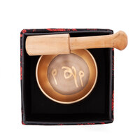 YOGA Gegraveerde Meditatie Klankschaal / Engraved Singing Bowl 