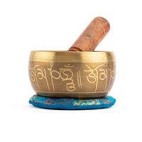 YOGA Gegraveerde Meditatie Klankschaal / Engraved Singing Bowl 