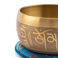 YOGA Gegraveerde Meditatie Klankschaal / Engraved Singing Bowl 