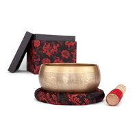 YOGA Gegraveerde Meditatie Klankschaal / Engraved Singing Bowl 