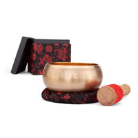 YOGA Gegraveerde Meditatie Klankschaal / Engraved Singing Bowl 