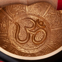 YOGA Gegraveerde Meditatie Klankschaal / Engraved Singing Bowl 