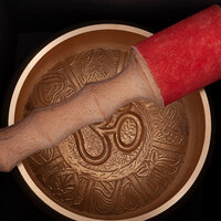 YOGA Gegraveerde Meditatie Klankschaal / Engraved Singing Bowl 