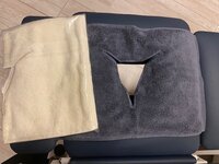 Doek met gezichtsuitsparing Badstof - Face Hole Cover Terry 48x33cm H.