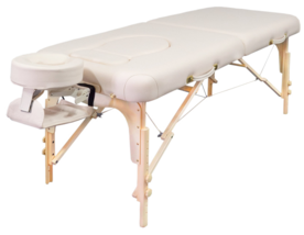 ZwangerschapsMassagetafel pakket Special/Pregnancy Massagetable package Special 185cm met gevlochten breed elastiek Cr&egrave;me TAO-Line/BK *JUBILEUM* AANBIEDING