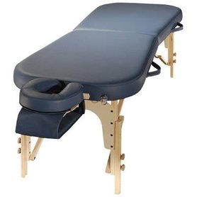 Contour Oval Wood Pro Massagetafel Pakket Blauw Collini