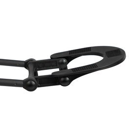 Verstelbare Hoofdsteun Dubbel DeLuxe Zwart Oakworks Nieuw model (zonder kussentje)