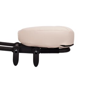 Verstelbare Hoofdsteun Dubbel DeLuxe Zwart Nieuw model + Hoofdsteunkussen Oakworks 