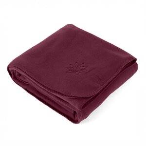 YOGA fleece deken ASANA 150 x 200 cm met LOTUS teken