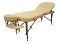 Contour Oval Alu Pro Comfort Massagetafel Pakket + rugleuning Crème Collini