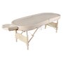 Ayurveda Oval Massagetafel pakket Crème 204X81cm | Ayurveda Oval Massage Table Package Beige 204X81cm TAO-line/WellTouch