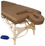 XX Oakworks NOVA massagetafel met oppompbare borst/schouder uitsparing