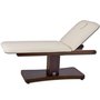 EZY HiLow Wellness Pro E Massagetafel Wit met bruin onderstel