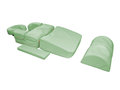 Pregnancy Massage Bolster Set Beige H. + 2 Voetsteunen