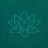 YOGA fleece deken ASANA 150 x 200 cm met LOTUS teken_