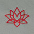 YOGA fleece deken ASANA 150 x 200 cm met LOTUS teken_