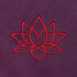 YOGA fleece deken ASANA 150 x 200 cm met LOTUS teken_